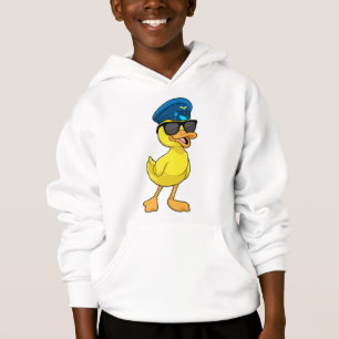 Ente als Pilot mit Pilotenhut Hoodie