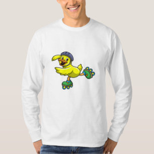Ente als Skater mit Skaten & Helmet T-Shirt