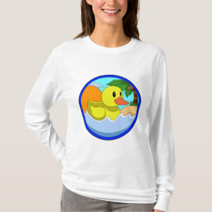 Ente am Strand mit Palmen.PNG T-Shirt