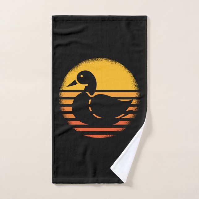 Ente Animal Retro Handtuch (Handtuch)