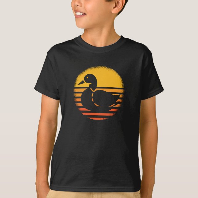 Ente Animal Retro T-Shirt (Vorderseite)