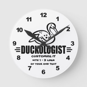 Ente anpassen runde wanduhr