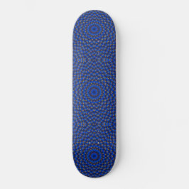Ente auf Blau Kaleidoscope Klein Skateboard