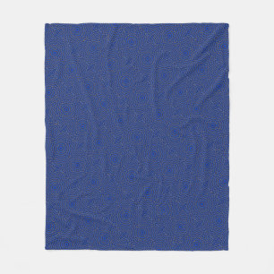 Ente auf Blau Kaleidoskop Klein Fleecedecke