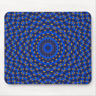 Ente auf Blau Kaleidoskop Klein Mousepad