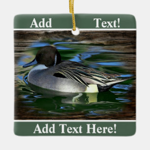 Ente auf dem See Keramik Ornament