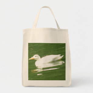 Ente auf dem Wasser Bio Lebensmittelgeschäft Tote Tragetasche