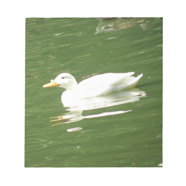 Ente auf dem WasserNotepad Notizblock (Vorderseite)