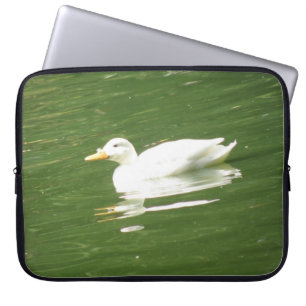 Ente auf der Wasserklapptasche Laptopschutzhülle