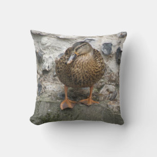 Ente auf einem Wandkissen Kissen