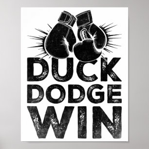 Ente Ausweichen Gewinner Boxer Sport Kraft Gym Ath Poster