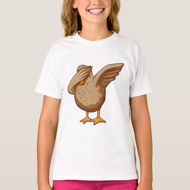 Ente beim Hip Hop Dance Dab T-Shirt (Vorderseite)