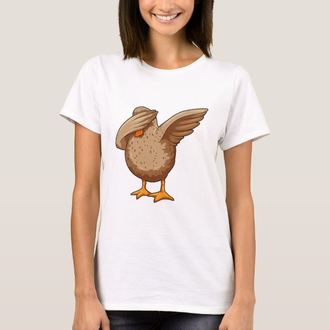 Ente beim Hip Hop Dance Dab T-Shirt (Vorderseite)