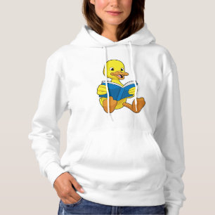 Ente beim Lesen mit Buch Hoodie