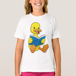 Ente beim Lesen mit Buch T-Shirt