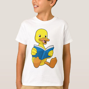 Ente beim Lesen mit Buch T-Shirt