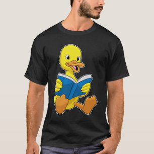 Ente beim Lesen mit Buch T-Shirt