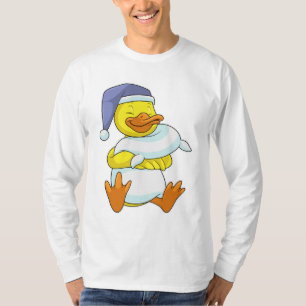 Ente beim Schlafen mit Nachtkappe T-Shirt
