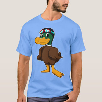 Ente beim Schwimmen mit Schwimmbrille 2 T-Shirt