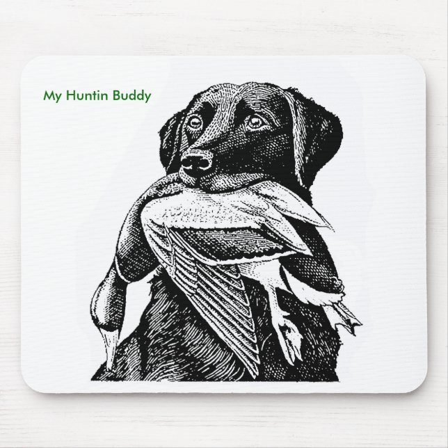 Ente, die Labrador jagt Mousepad (Vorne)