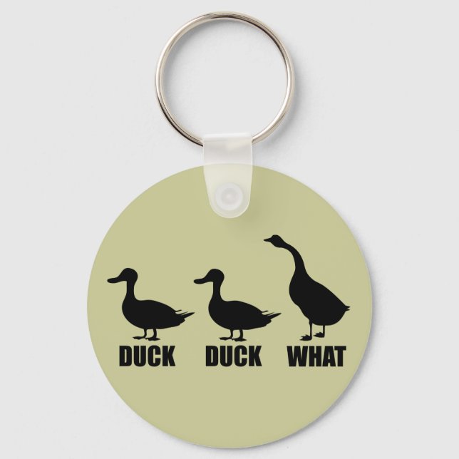Ente Duck Was Gans Schlüsselanhänger (Vorderseite)