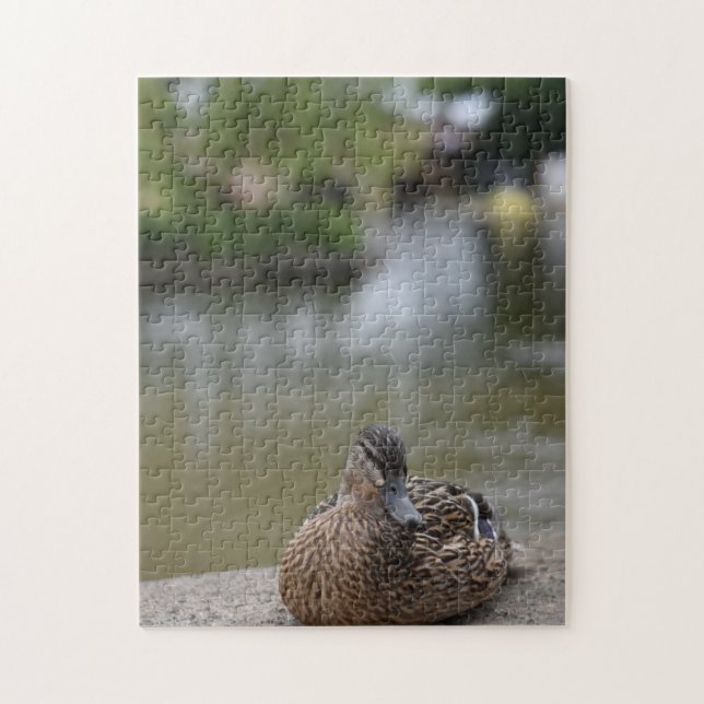 Ente durch die Wasservogelfotografie Puzzle (Vertikal)