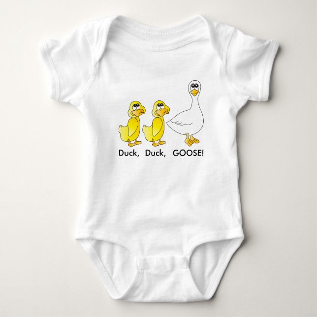 Ente, Ente, Baby der Gans-| Strampler (Vorderseite)