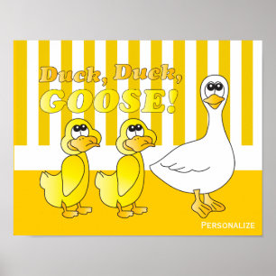 Ente, Ente, Gänse Kinderzimmer Thema Poster