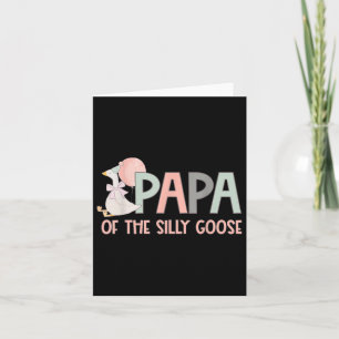 Ente Familie 1. Geburtstag Papa der Albernen Gans  Karte