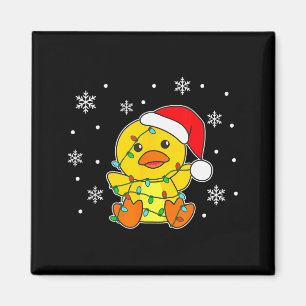 Ente Frohe Weihnachten Wintertiere Ente Magnet