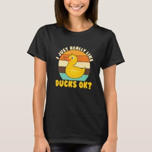 Ente Gummi Duck I einfach wie Enten Ok T-Shirt