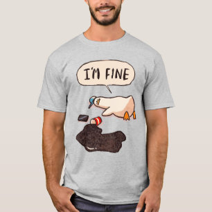 Ente: "I'm Fine" - Das lustigste Meme Poster T-Shirt