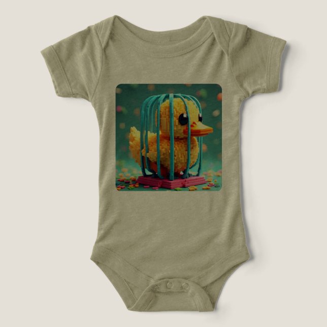 Ente im Käfig (Design Vorderseite)