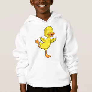 Ente in der Yoga-Fitness auf einem Leg Hoodie