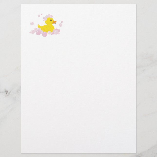 Ente in rosa Blasen (Vorderseite)