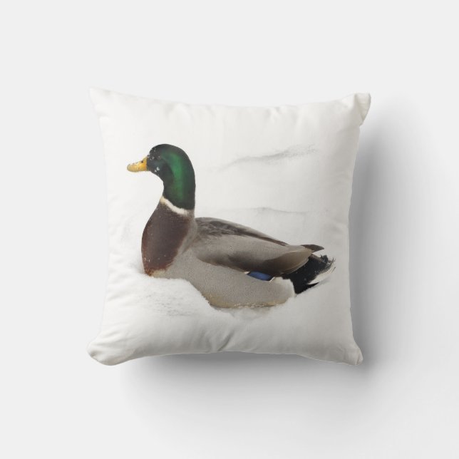 Ente in Snow Kissen (Vorderseite)