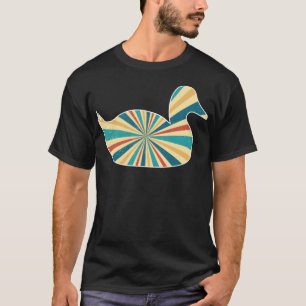Ente in voller Farbe Gratis Vintager Knochenbesitz T-Shirt