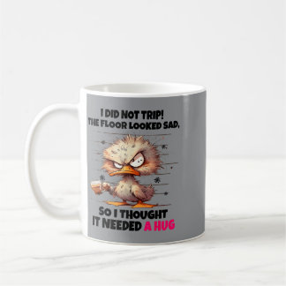 Ente ist nicht gestolpert Der Boden sah traurig au Kaffeetasse