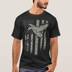 Ente Jagd Gray Camoue Tierliebhaber schwarzes Labo T-Shirt