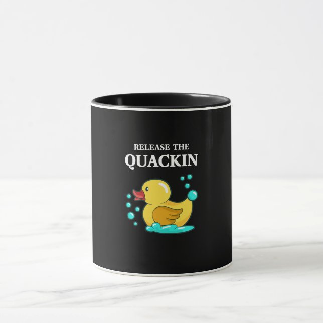 Ente - lasst das Quackin los Tasse (Zentrum)