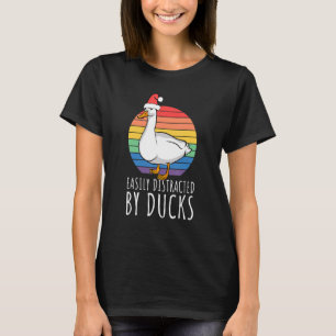 Ente leicht abgelenkt von Enten Weihnachten Paja T-Shirt