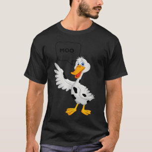 Ente macht Muh Lustige Süße Zeichentrick Kuh Bauer T-Shirt
