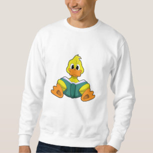 Ente mit Buch Sweatshirt