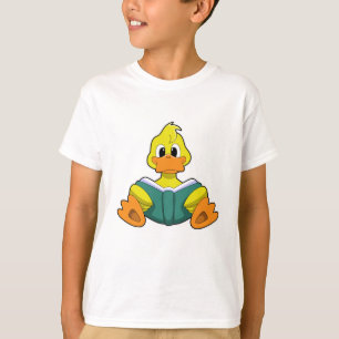 Ente mit Buch T-Shirt