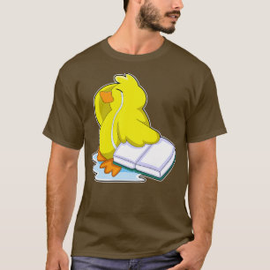 Ente mit Buch T-Shirt
