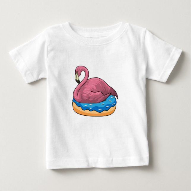 Ente mit Donut Baby T-shirt (Vorderseite)