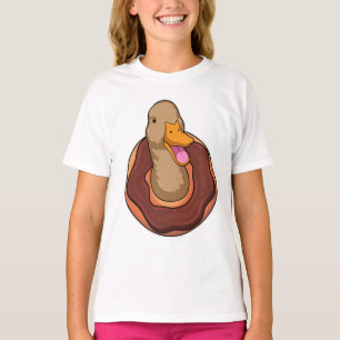 Ente mit Donut T-Shirt