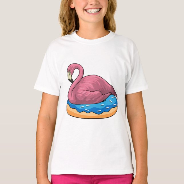 Ente mit Donut T-Shirt (Vorderseite)
