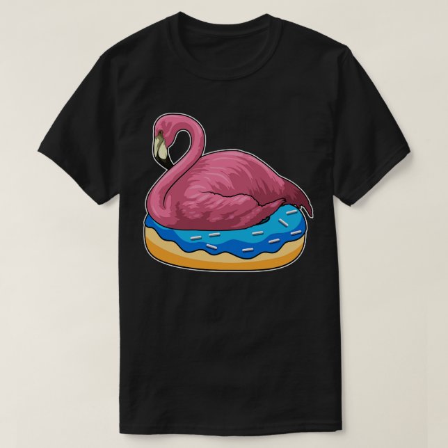 Ente mit Donut T-Shirt (Design vorne)
