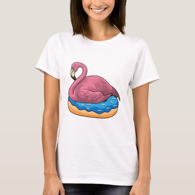 Ente mit Donut T-Shirt (Vorderseite)